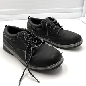George Men's Casual Shoes Black Faux Leather Size 12